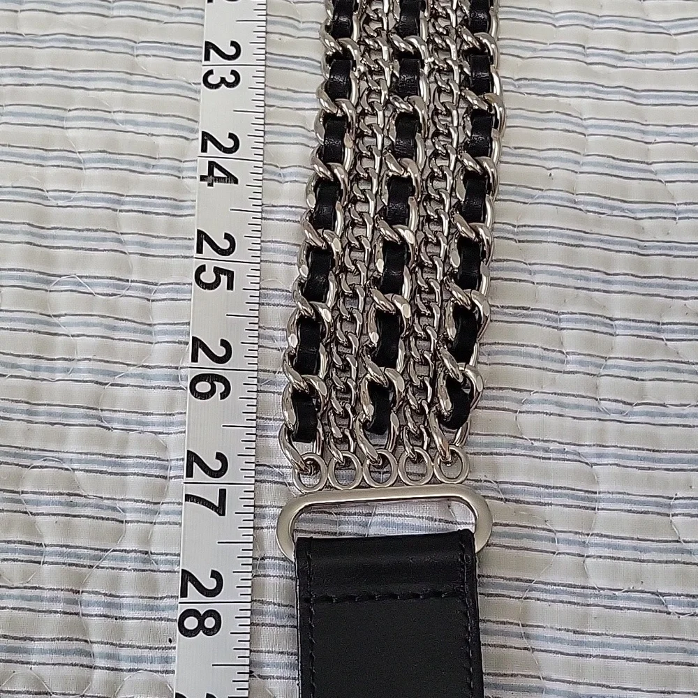 Harley Davidson Leather & Chain Belt - Picture 5 of 9